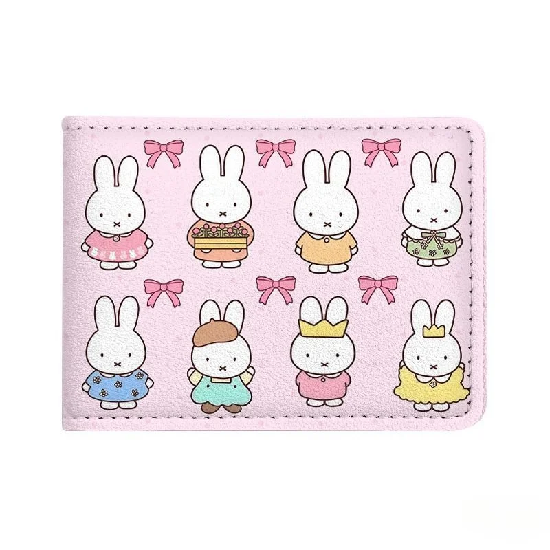 New Miffy Bunny Cute Creative Cartoon Pattern Car Driver's License Protective Cover Fashionable Multi-Card Storage Card Holder - view 5
