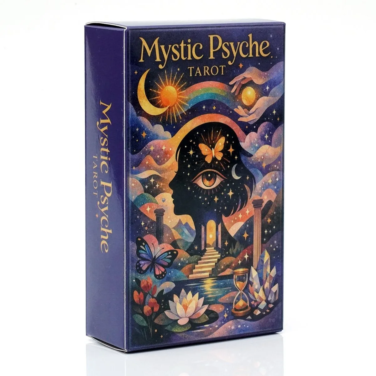 Mystic Psyche Tarot Deck – 78-Card Set for Intuitive Wisdom, Spiritual Growth, and Archetypal Exploration 10.3*6cm