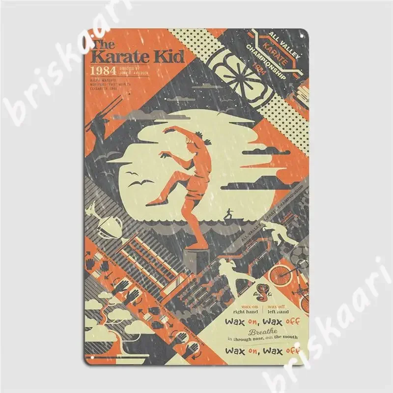 The Karate Kid 1984 Metal Sign Club Party Kitchen Funny Wall Decor Tin Sign Poster