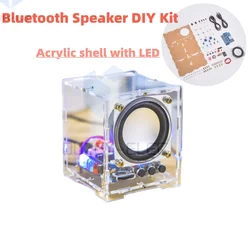 Acrylic Bluetooth Speaker DIY Kit Small Power Amplifier Mobile Phone Audio Electronics Assembly Production Welding Practice Kit