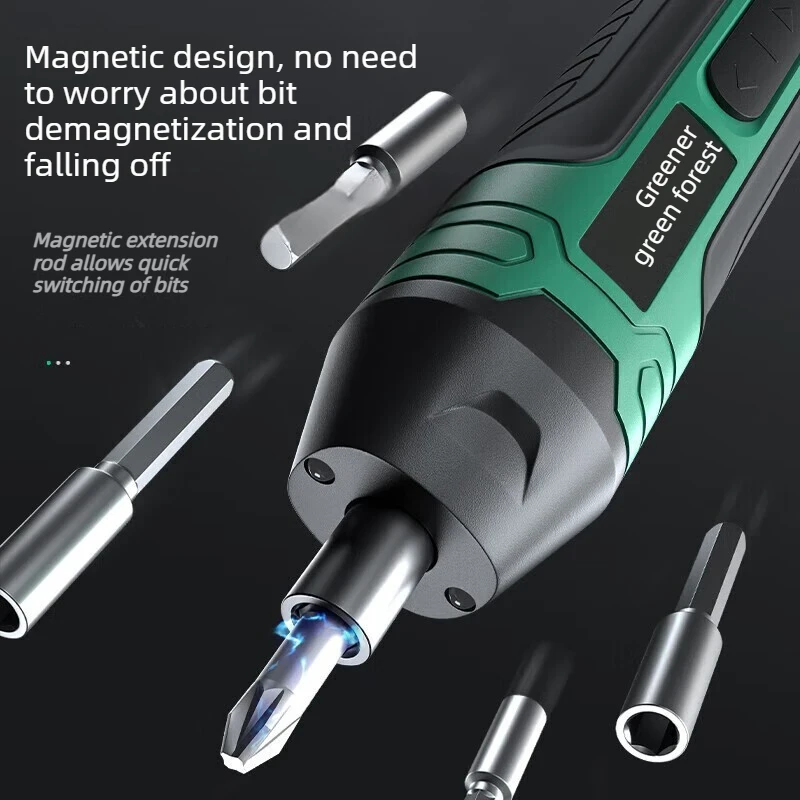 Electric screwdriver Small rechargeable household electric batch screwdriver Lithium electric drill screw batch tool set