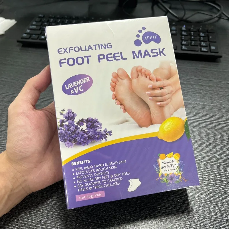 Lavender Exfoliating Foot Mask Moisturizing Whitening Skin Care