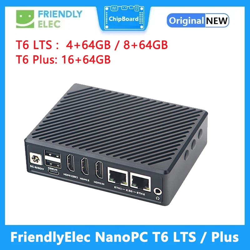 FriendlyElec NanoPC T6 LTS/Plus Board 6TOPS RK3588
