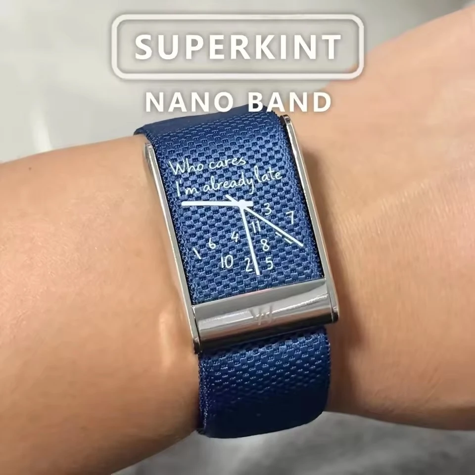 New Blue Crown Clock Pattern Nylon Replacement Strap Adjustable Wristband Bracelet Accessories For Whoop 5.0/MG  Sport Tracker