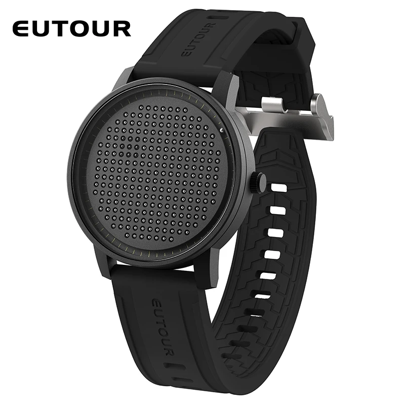 EUTOUR Fashion Men\'s Watch Magnetic Bead Concept Matrix Watch Waterproof Pixel Art Design Quality Quartz Watches for Men