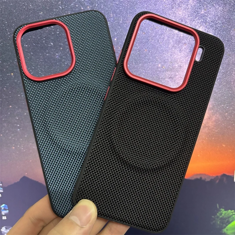 حافظة مغناطيسية لهاتف اوبو فايند X9 برو MagSafe من النايلون المنسوج غير اللامع غطاء صديق للبشرة لـ Find X9Pro 5G ممتص للصدمات