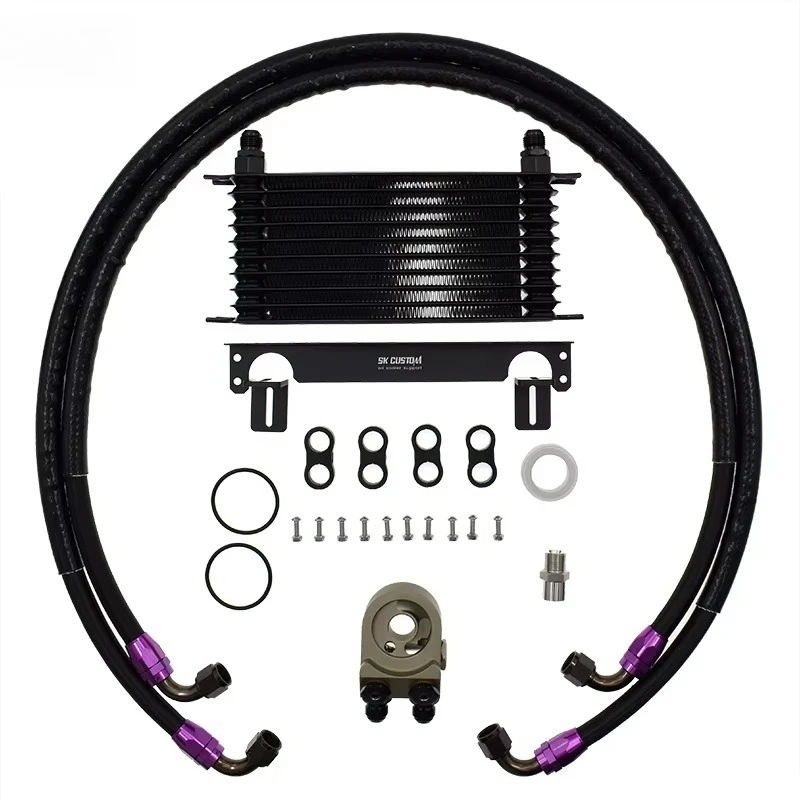 Oil Cooler Kit for Ford F150 Mustang GT Oil Cooler Sandwich Plate Adapter Kit