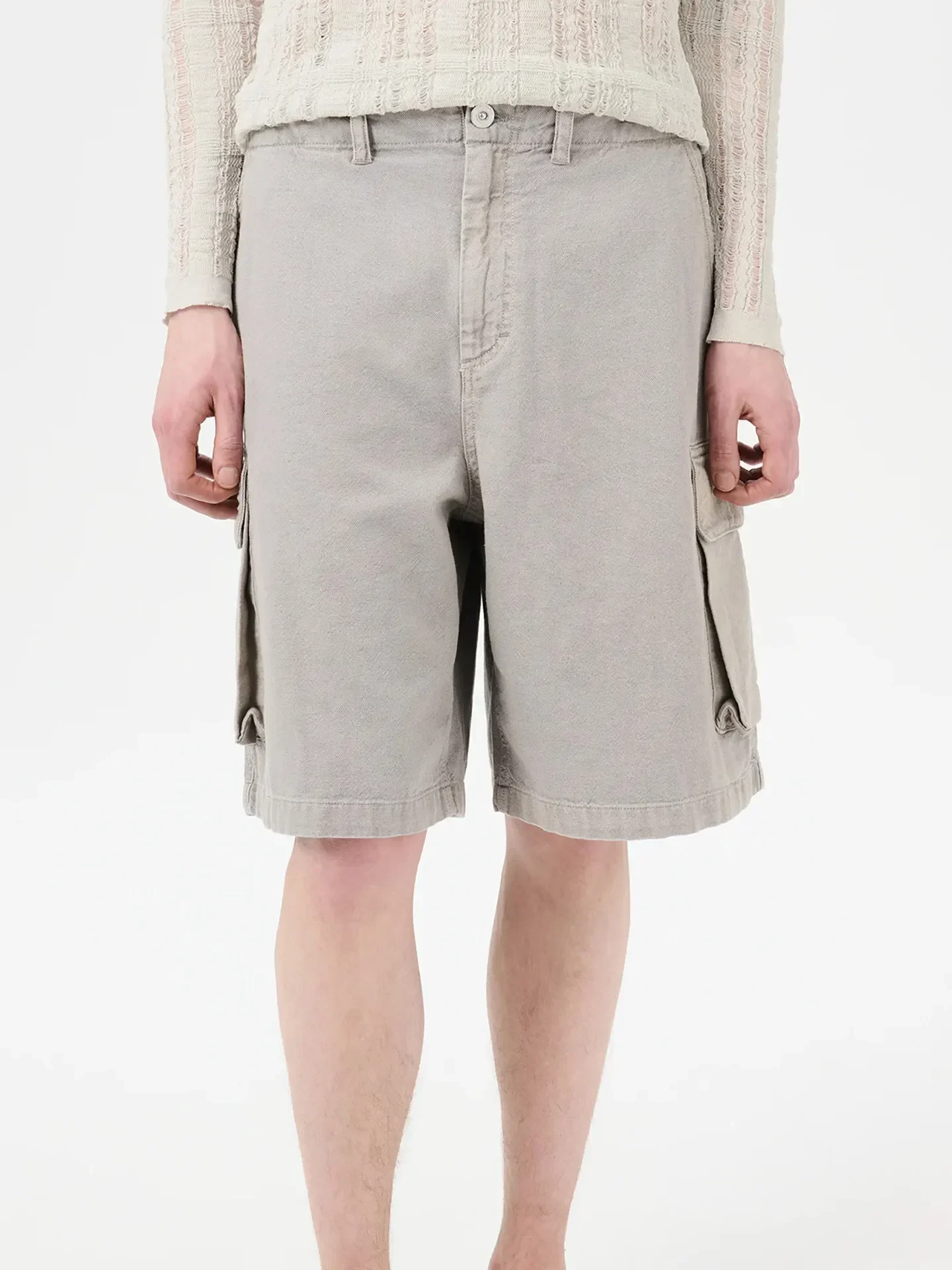 OL style 25ss straight tube loose washed old faded dirty pocket five-point pants