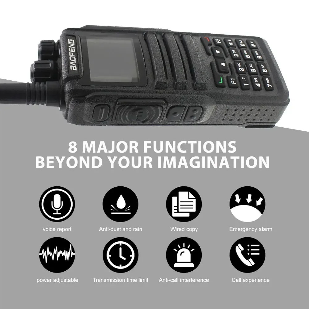 SALE DM-1701 Baofeng Dual Band V/UHF DMR/Analog Walkie Talkie GD77 HAM Two Way Radio 136-174-400-470MHz 7.4V 2200mA