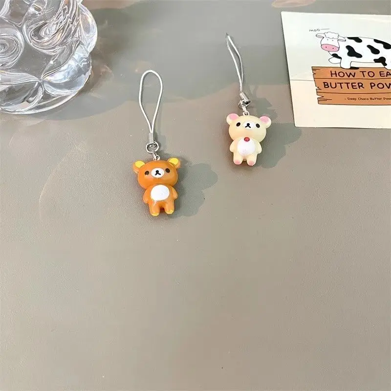 Niedlicher Rilakkuma-Puppen-Schlüsselanhänger, Kawaii-Cartoon im japanischen Stil, Rucksackanhänger, Handyhüllen-Dekoration, Zubehör, Geschenk, Spielzeug – Detail 6