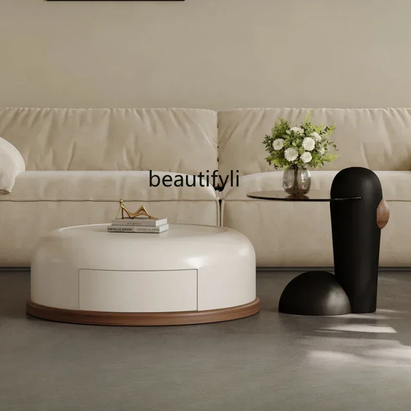 

LX49French Cream Style Coffee Table Personality Creative Fashion Minimalist Design Coffee Table CombinationSSS