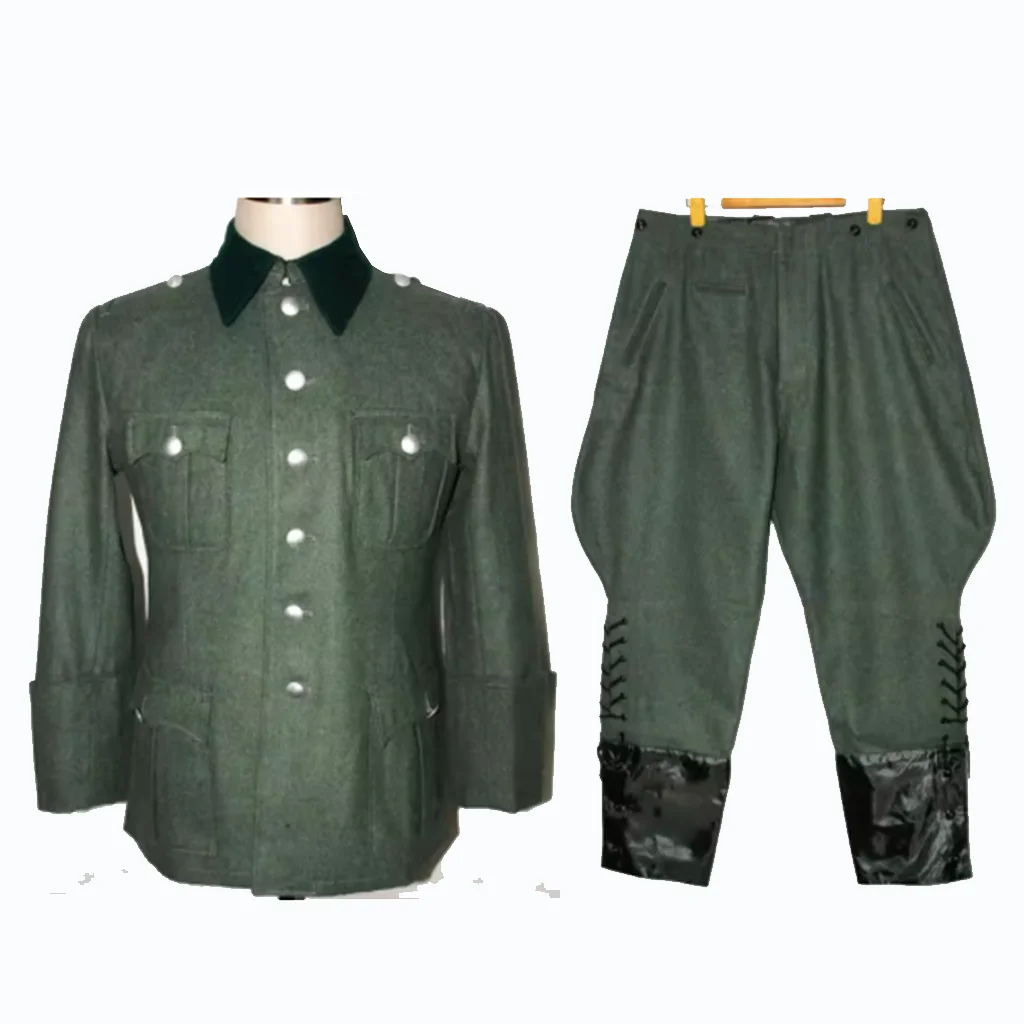 

Germany Officer Uniform Suit WW2 Cosplay Field Suit Men Military Soldier Cosplay Top Pants Full Set Custom Made