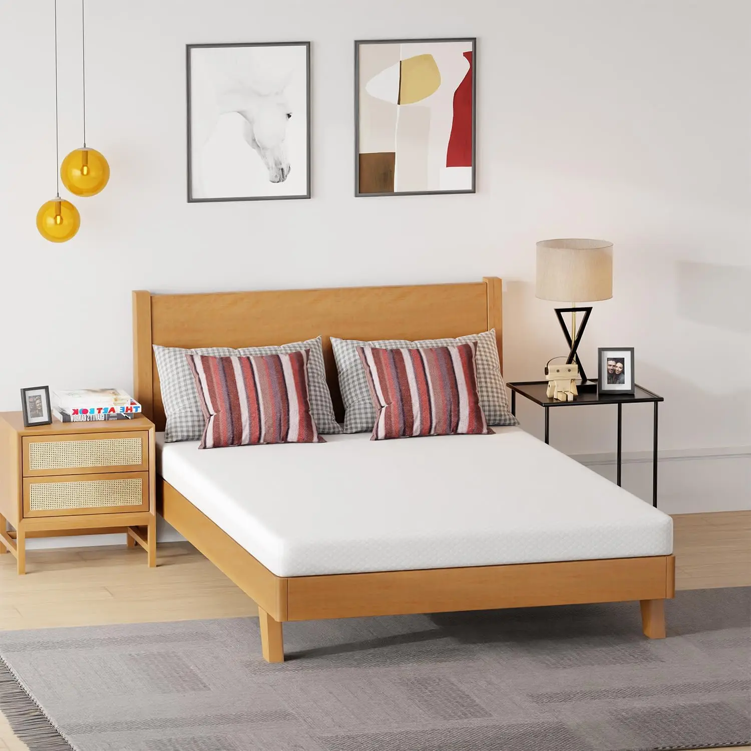 

5 Inch Gel Memory Foam Mattress Medium-Firm Mattress for Pressure Relief &Cooler Sleep for Kid Adults in a Box