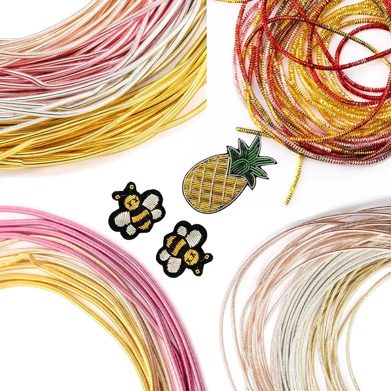 French Bullion Wire French Coil  Embroidery Silk Thread Sewing DIY Accessories Jewelry Making Embroidery Metalic Purl Wire