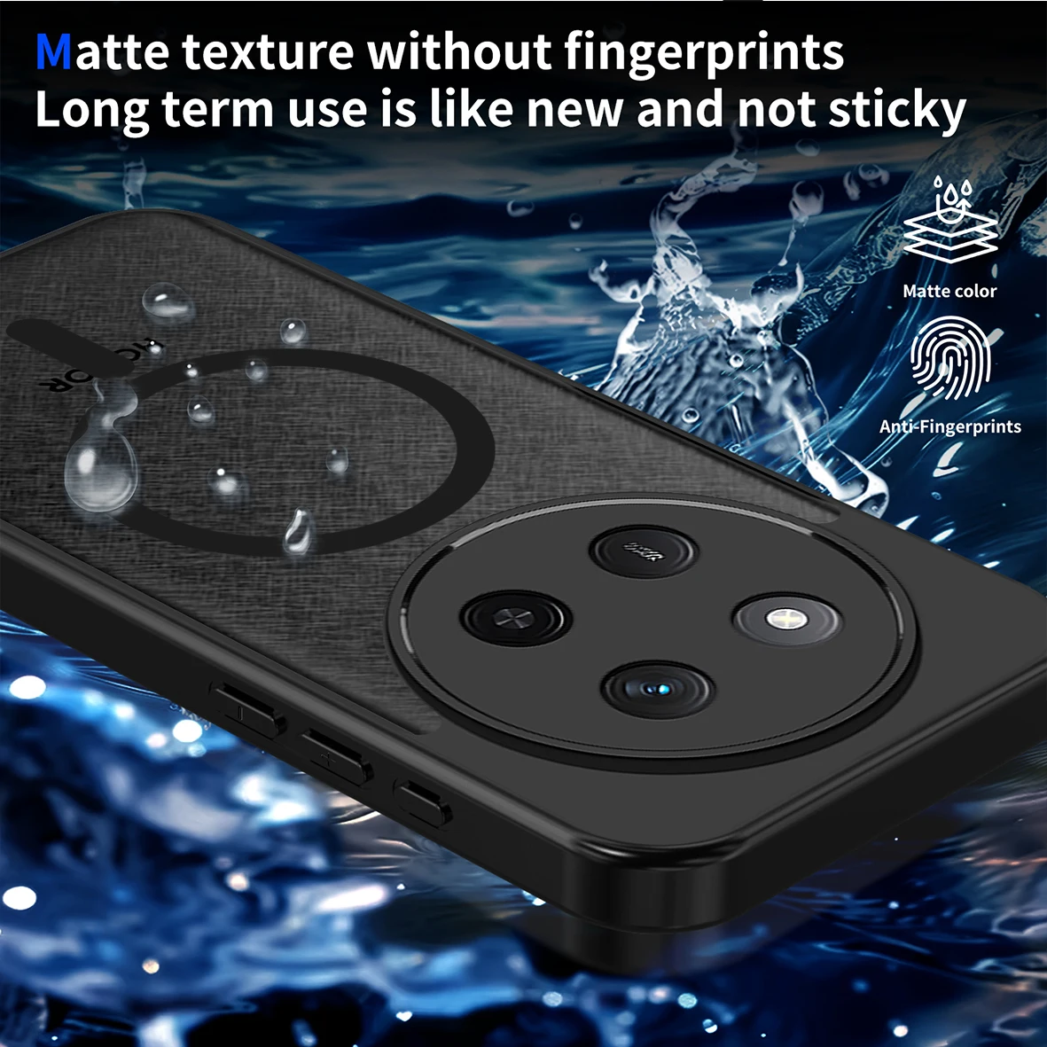 Phone Case For Honor X9C 5G/Magic 7 Lite Magnetic Wireless Charging TPU Frame Plastic Matte Back Cover