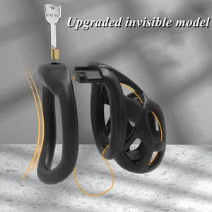 남성 순결한 케이지 섹스 토이 시시 펨 보이 초보자 코브라 순결 장치 벨트 4 사이즈 수탉 반지 음경 잠금 남자 성인 제품 벨트 10 최고의 판매 순결한 케이지 코브라 -№2