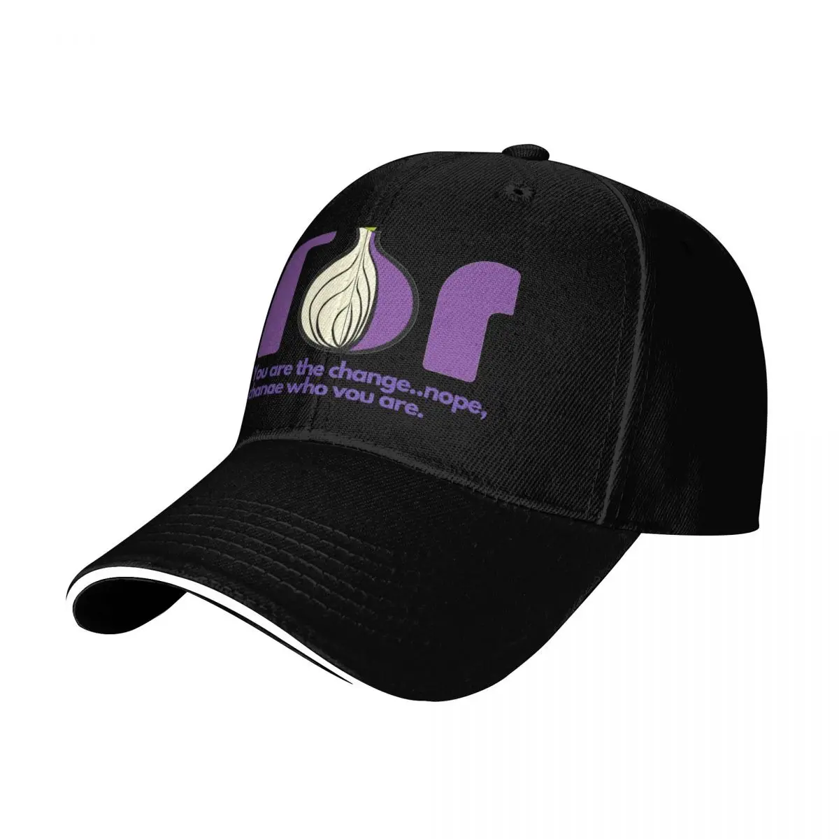 Change who you are TOR - anonymous Baseball Cap Streetwear Hip Hop Trendy Vintage Retro Embroidered Lightweight Packable