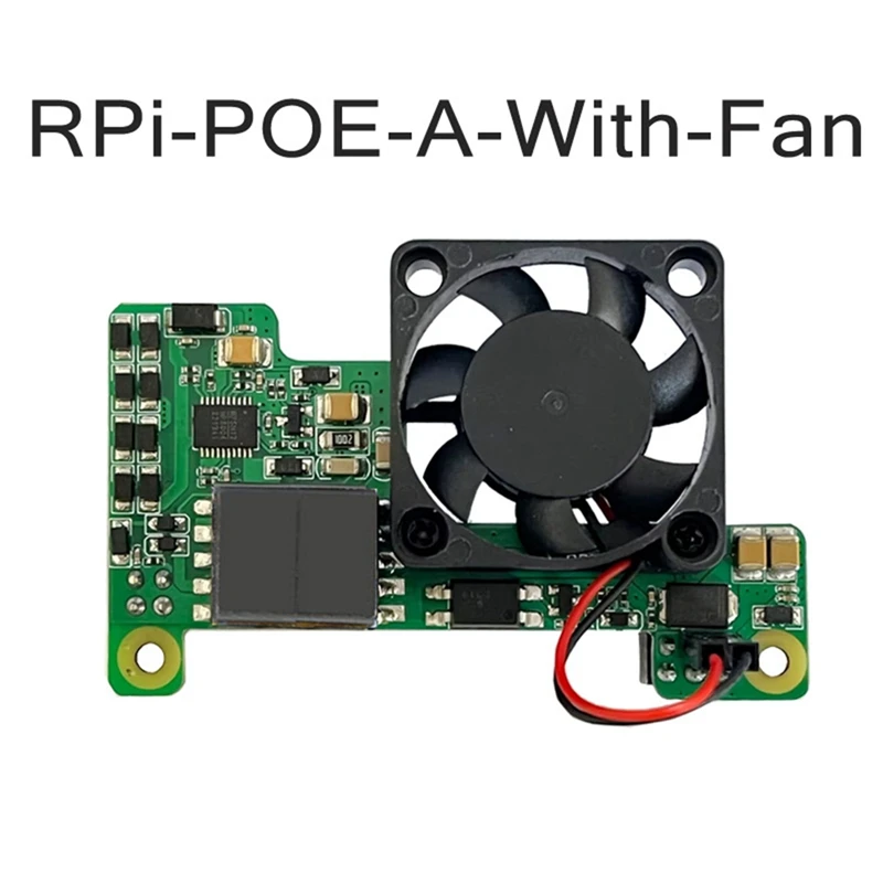 Dla Raspberry Pi 3B +/4B Poe HAT moduł Power-Over-Ethernet karta rozszerzenia z wentylatorem chłodzącym łatwy w użyciu łatwy montaż