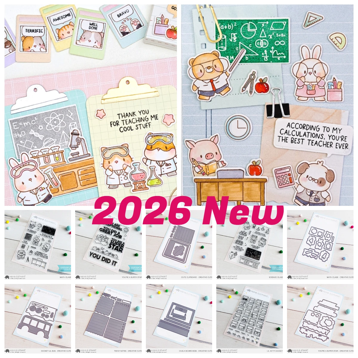 Teeny Notes Science Class Metal Cutting Dies Stamps DIY Scrapbooking Photo Cutting Die Paper Cards Embossing Decorative Craft