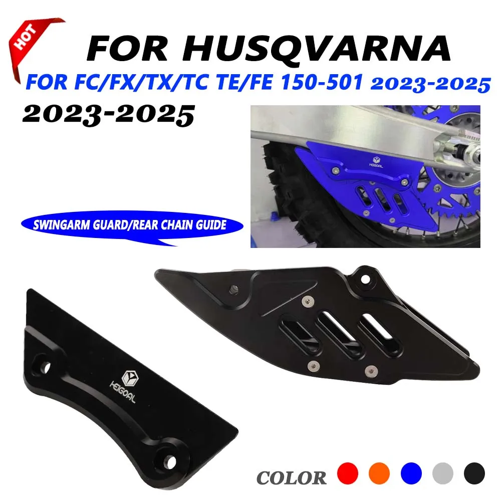 

For Husqvarna FC FX TX TC 150 250 300 350 450 2023 2024 TE FE 150-501 Motorcycle Rear Chain Guide Swingarm Guard Protector Cover