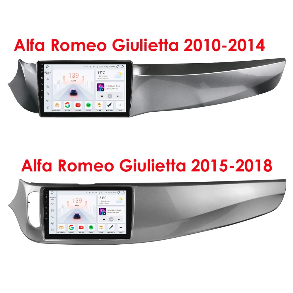 360Camera 2din Carplay Android 13 Autoradio Voor Alfa Romeo Giulietta 2010-2018 Auto Multimediaspeler Navi Gps 2din Autoradio - afbeelding 2