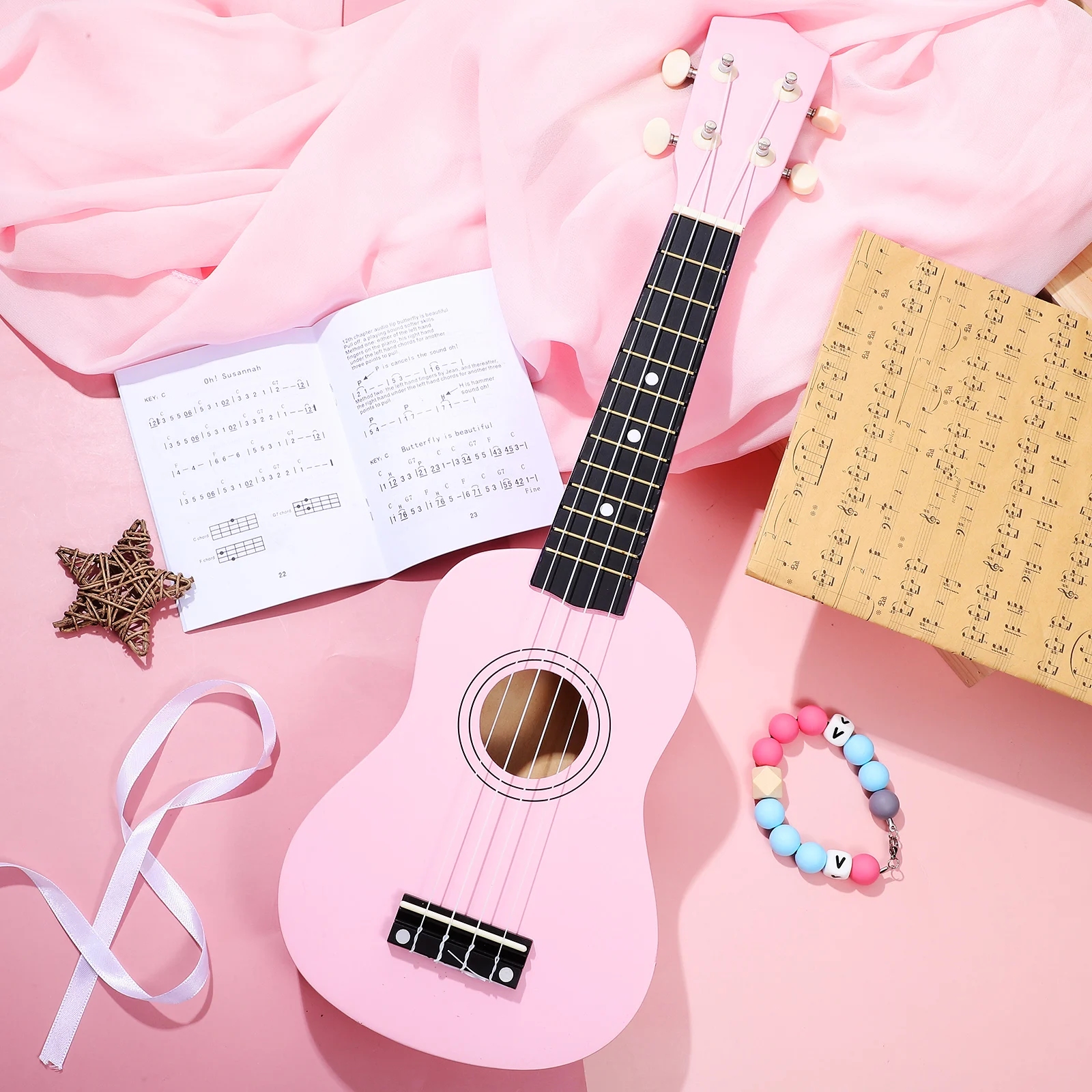

Ukulele Suit Kids Musical Instruments Toddler Ukelele for Beginners Adult Childs Set Hawaiian