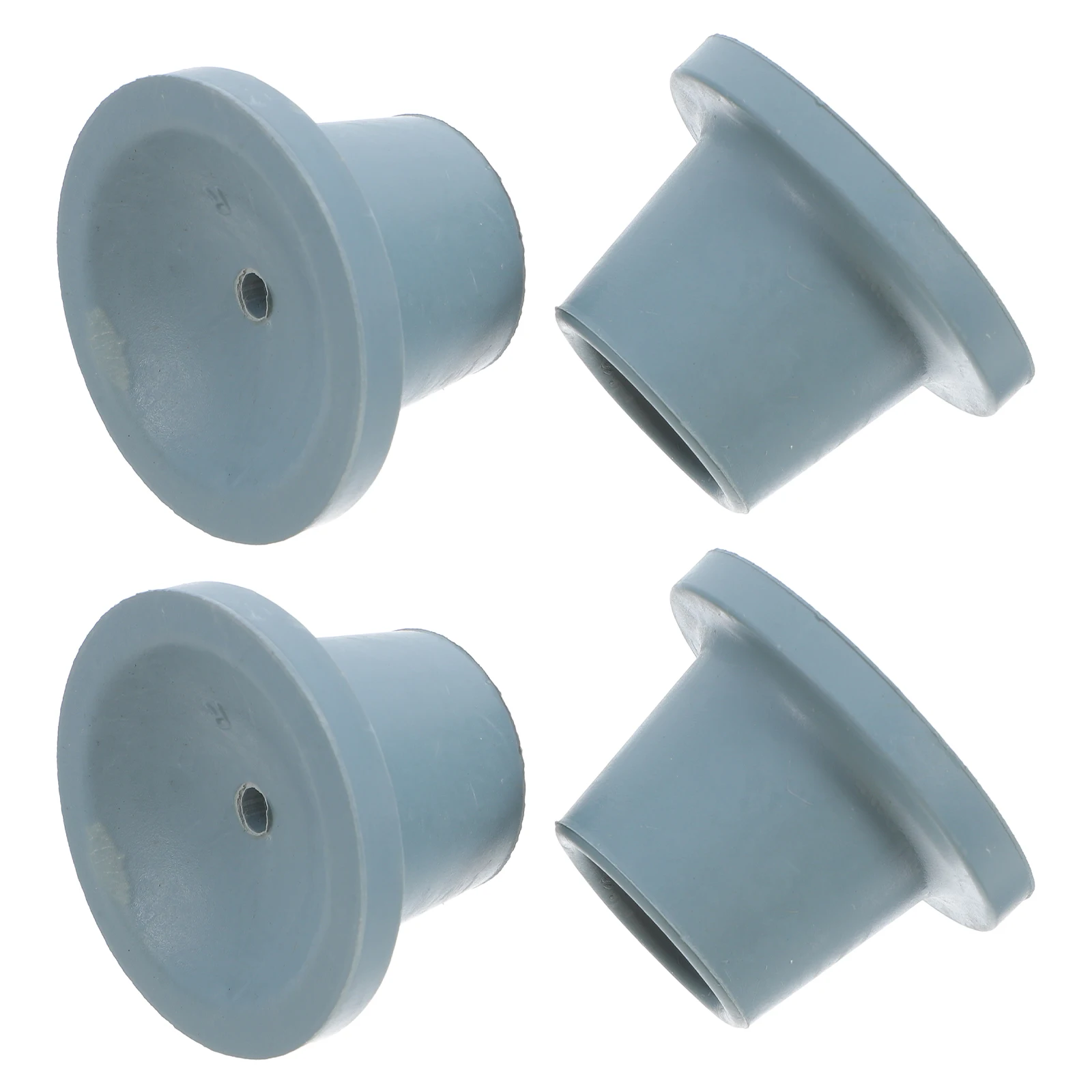 

4Pcs Non-Slip Shower Chair Feet Caps Grey Rubber Foot Pads for Commode Stool Leg Protectors Stability Safety Bathroom