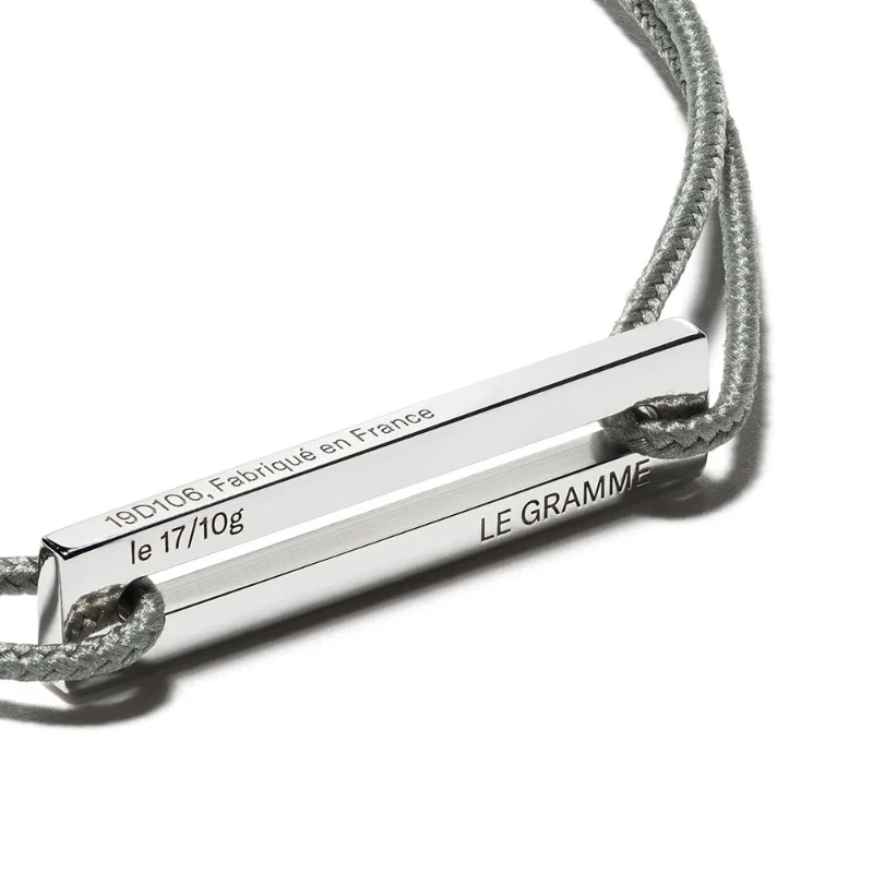 Le Gramme 925 Silver Couple Bracelet Original 1:1 Jewelry Weaving Rope Adjustable Ladies Gift Wholesale Free Shipping