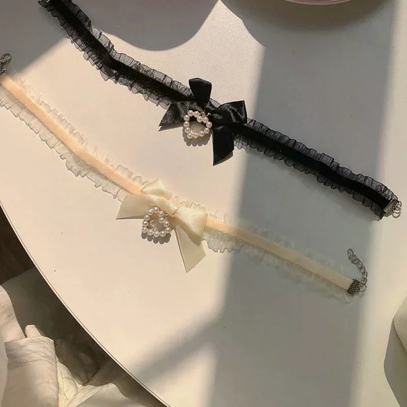 Женский-милый-воротник-Лолита-винтажное-кружевное-колье-ручной-работы-в-форме-сердца-для-женщин-готическое-ожерелье-с-бантом-и-узлом-аксессуары-для-униформы-для-девочек