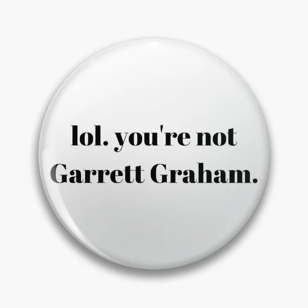 lol. you're not Garrett Graham. Pin Holographic Star Heart Pin Brooches Laminated Button Fashion Accessory
