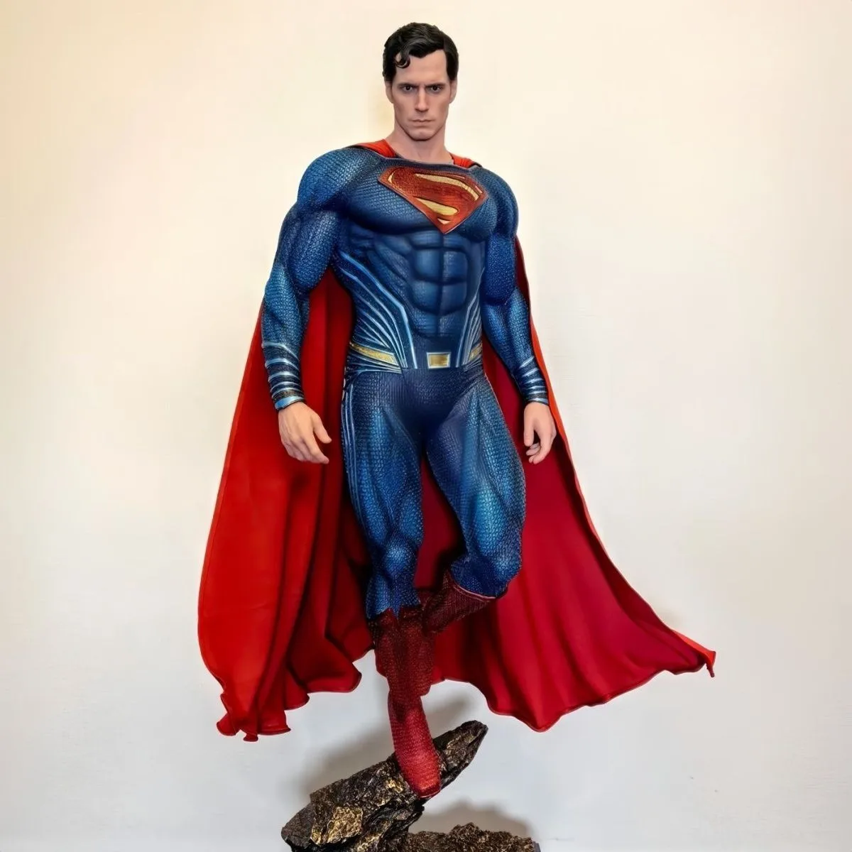 Super High Quality Dc Series Justice League Steel Man Superman Gk Statue Handmade Fashionable Model Ornament Birthday Gift Gift