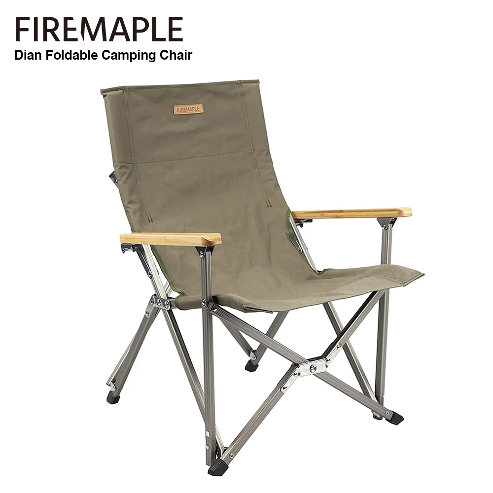 Fire-Maple Large Size Camping Chair Portable Storage Outdoor Foldable Fishing Chair Backpacking Beach Armchair with Carrying Bag