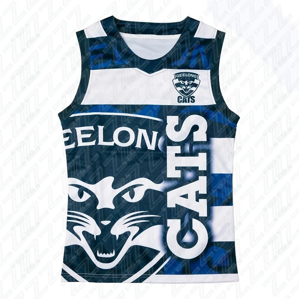 Girondins, Youth Training Vest, Sports and Fitness Vest, Sleeveless Australian Football Jersey, Replica Team Uniform