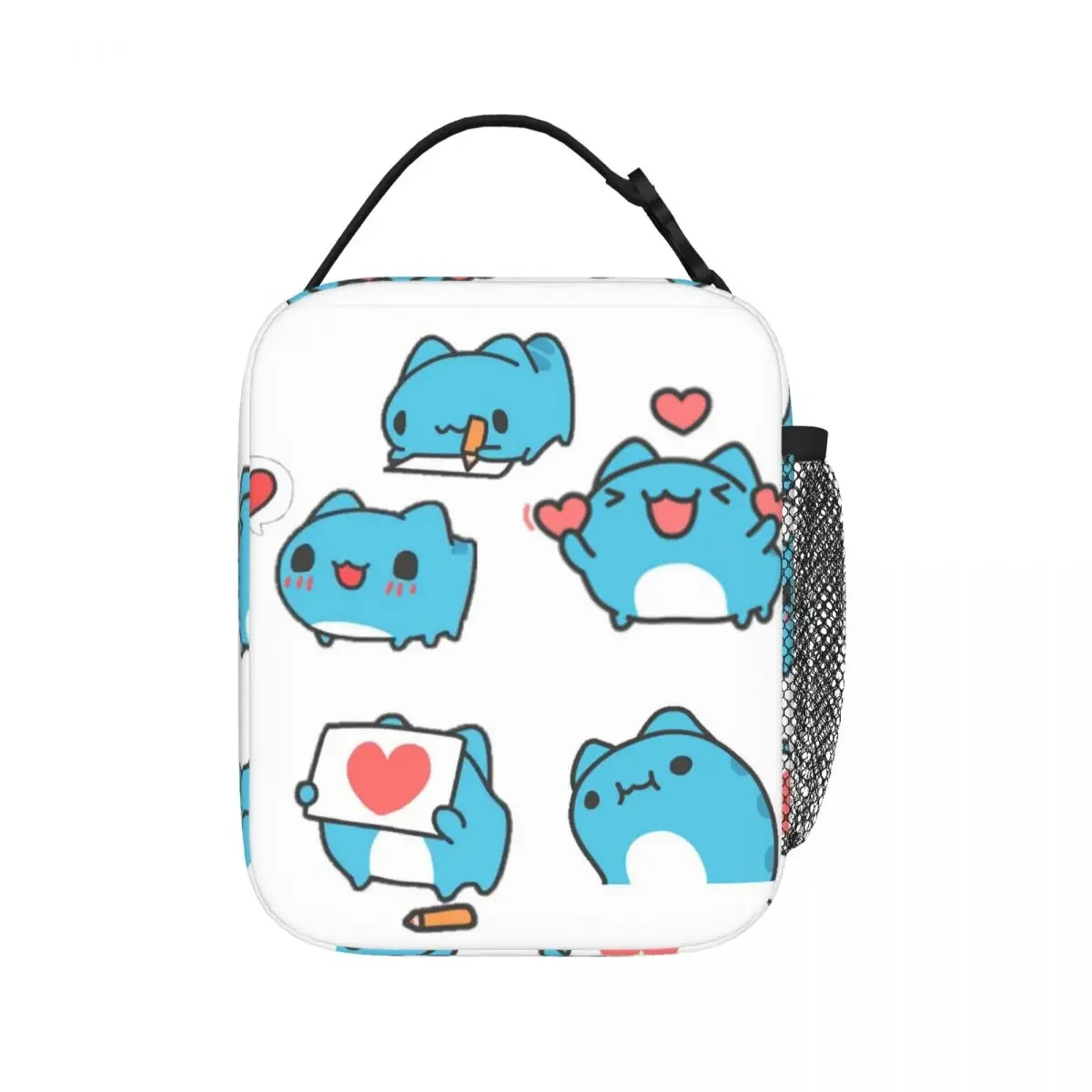 Comic Cat Bugcat Capoo Bug Cat Lunch Bags Insulated Lunch Tote Portable Bento Box Leakproof Picnic Bags for Woman Work Children