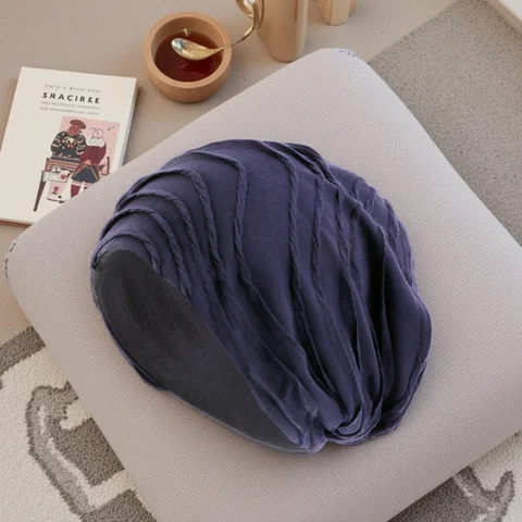 Spring Autumn &Early Winter Cotton  Beanie  Unisex  Ruffled Skullies & Beanies