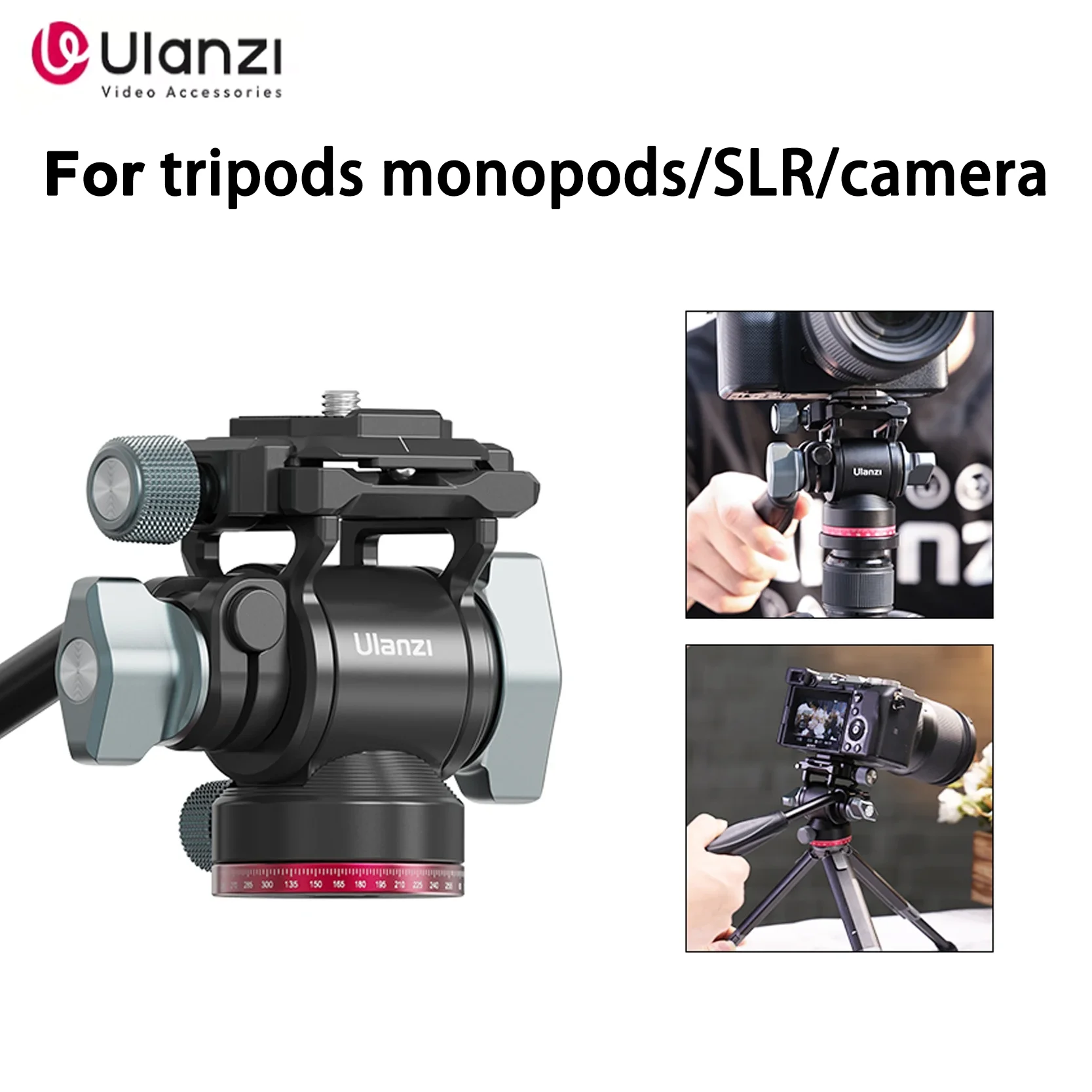 

Ulanzi U-190 Panoramic Tripod With Fluid Video Damping Design Suitable For Tripods Monopods/SLR/camera