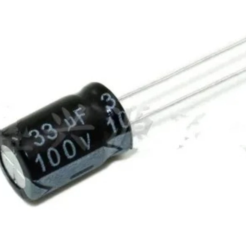 500PCS 100V 33UF 33UF 100V Electrolytic Capacitors volume: 8*12 best quality New origina