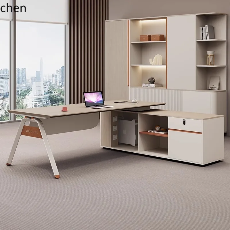 a2 Office Desk Simple Modern Executive Desk Manager High-end Office Desk and Chair Set
