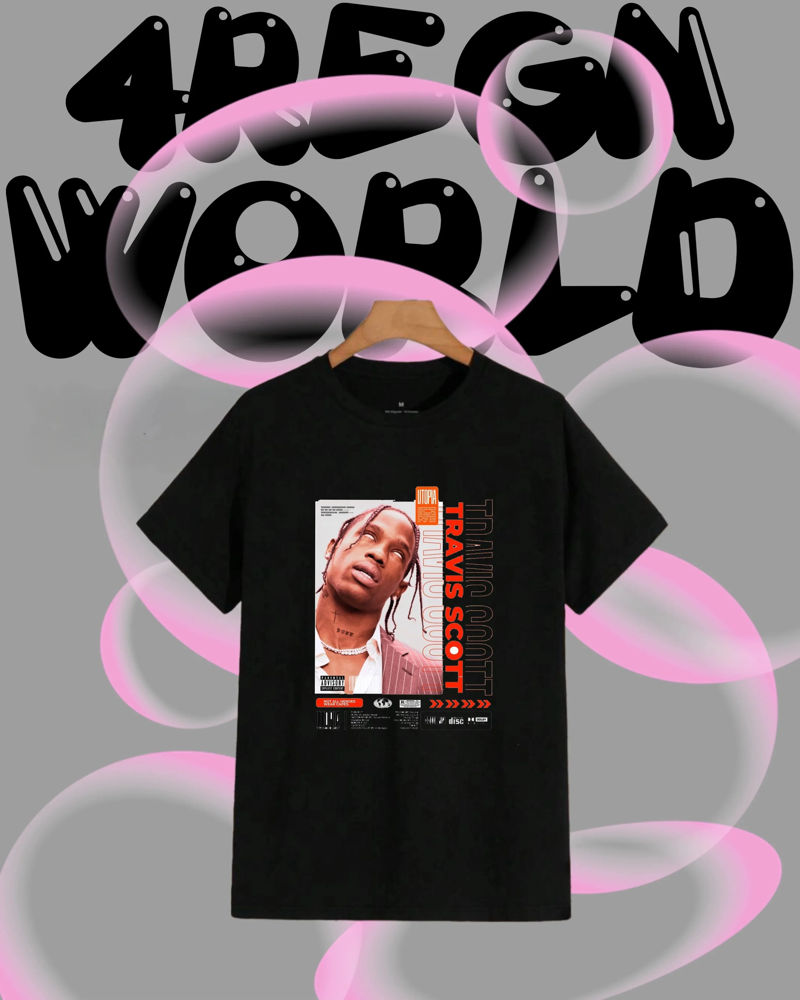 2025-26 جنوب أفريقيا الصيف ترافيس سكوت الجرافيك 100% القطن الخالص المطبوعة مغني الراب الهيب هوب الاتجاه تي شيرت للجنسين الرجال عادية Y2k