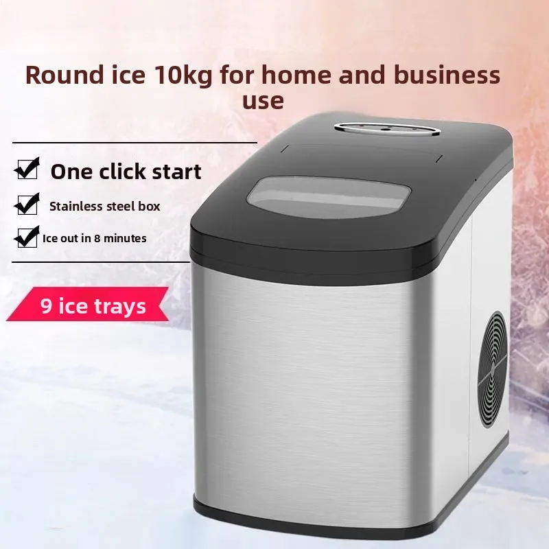 For Cross-border ZB-18 mini desktop refrigerator small bullet 2410-12 kg round ice ice ice cubes