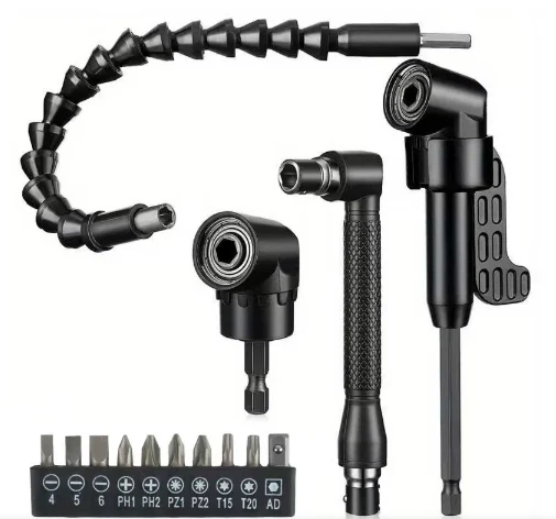 5pc-回転ドライバージョイント電動ドリルコーナーデバイス-300-ミリメートルユニバーサルフレキシブルシャフト接続ロッドスリーブツールセット