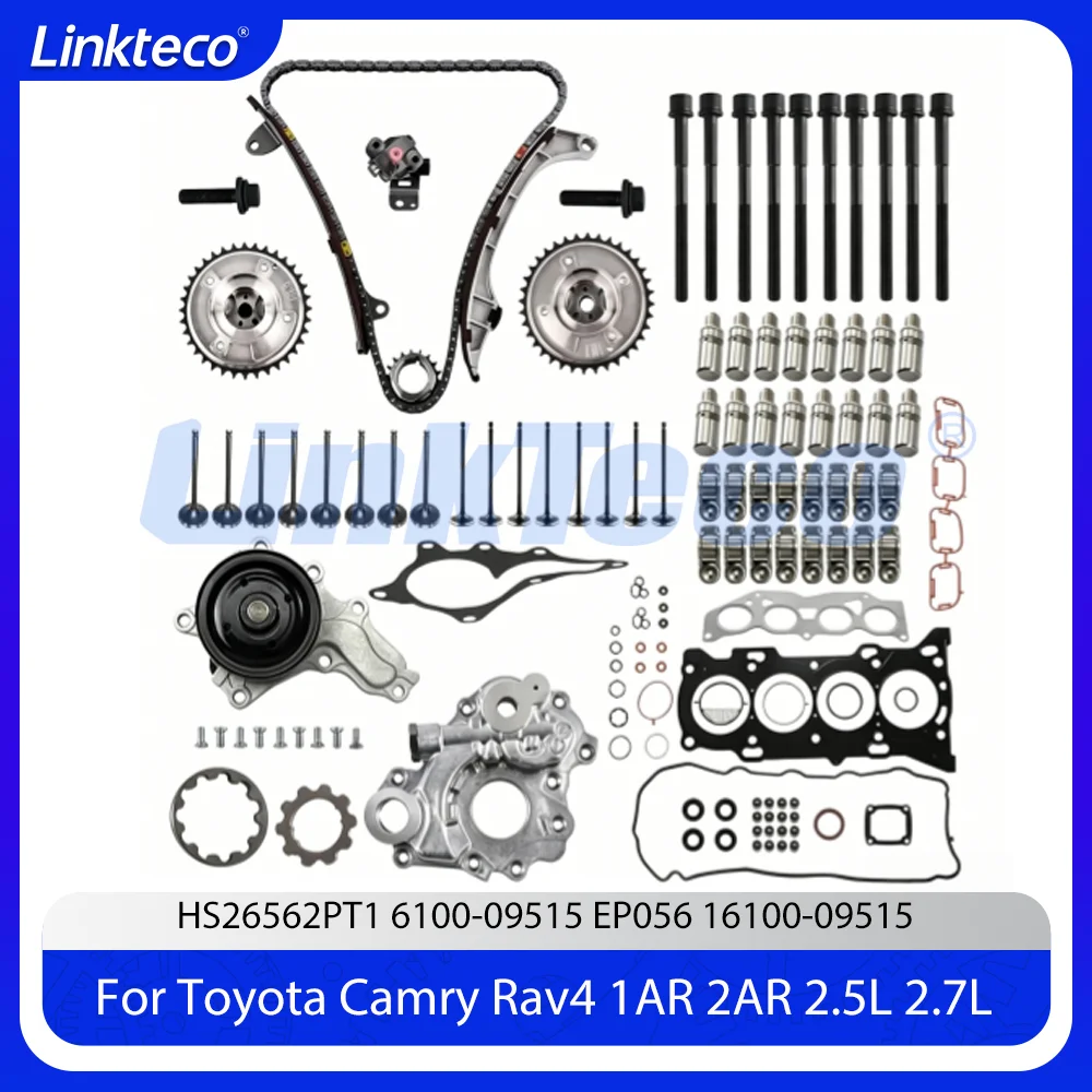 Engine Rebuild Timing Chain Kit Full Gasket Set Fit 2.5 L 2ARFE For 09-18 Toyota Camry Rav4 Highlander Scion VENZA SCION 2.5L