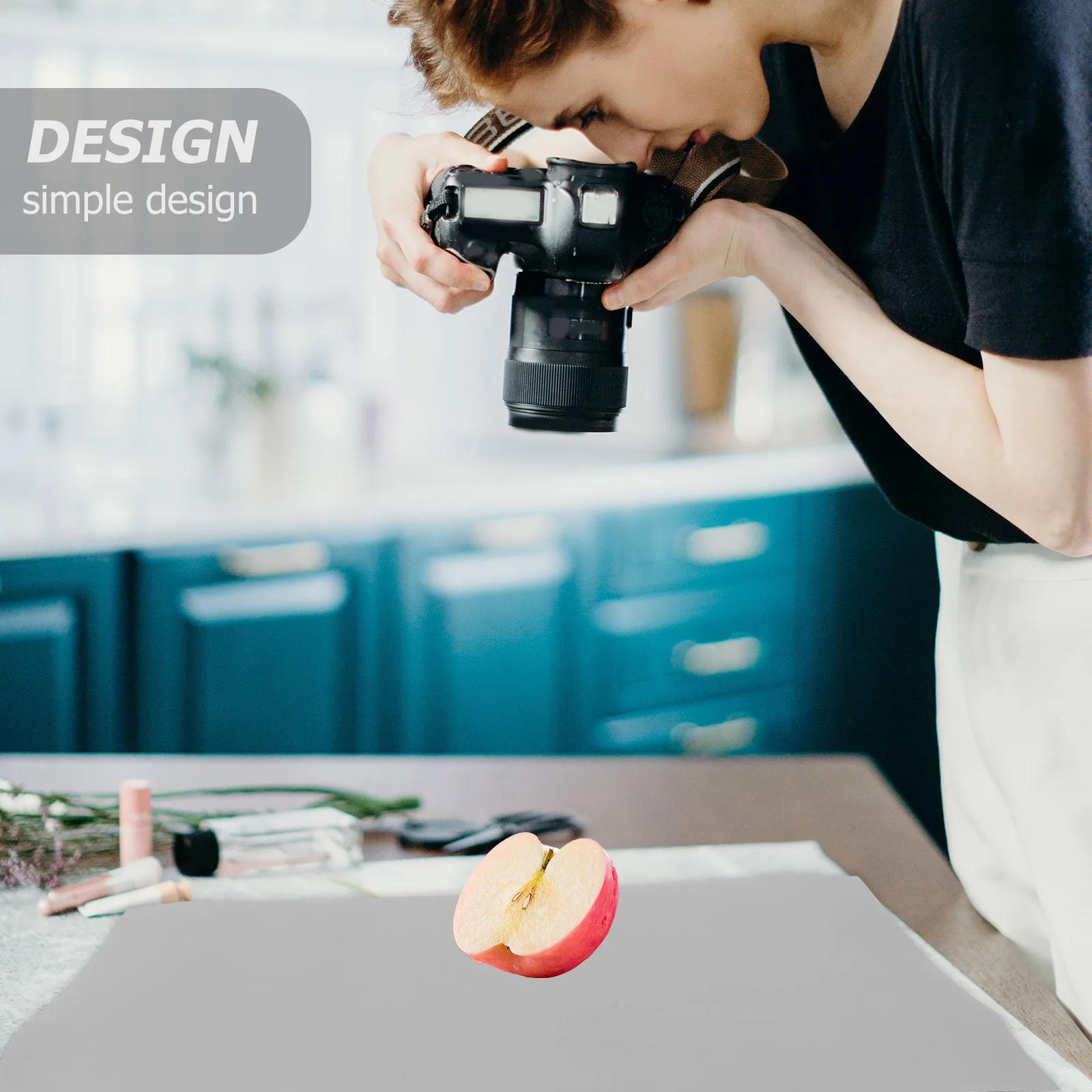 

Gray Photography Background PVC Photo Backdrop for Studio Portrait Photoshoot Live Streaming Background Photography