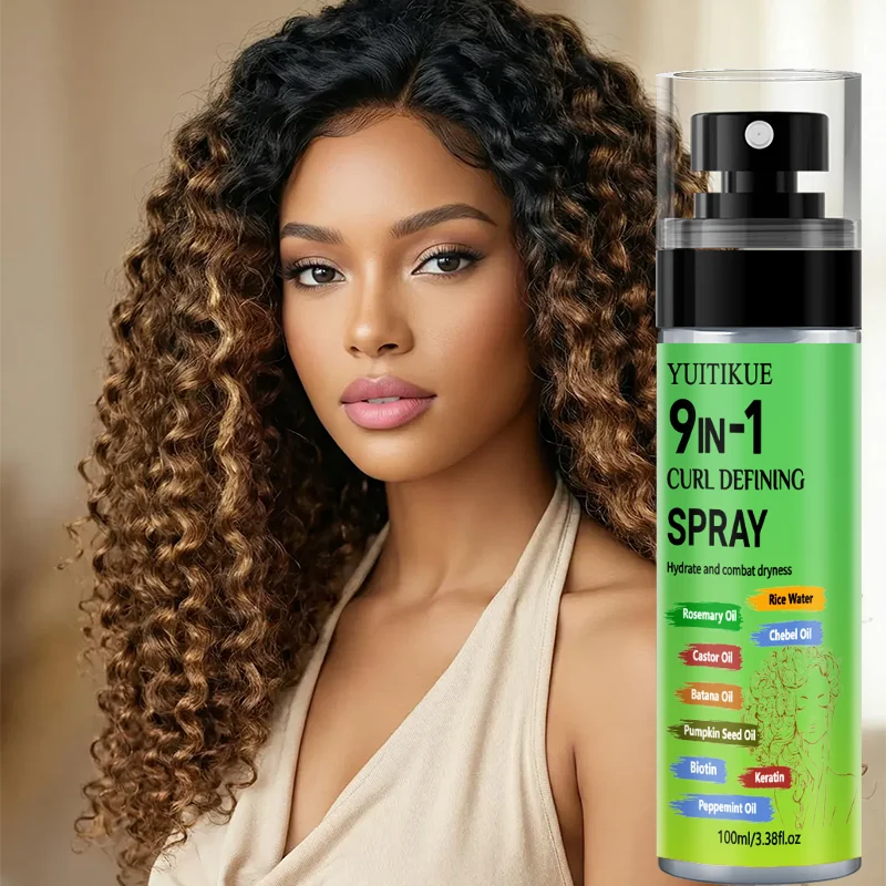 Hair Care With Rice Water - YUITIKUE 9-in-1 Curl Defining Spray Hydrating