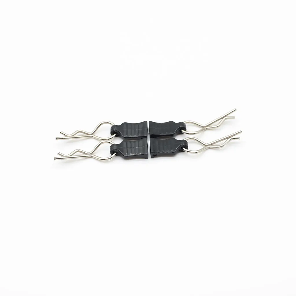 4Pcs Metal R-type Car Shell Body Fixed Clips Pin with Tab for Axial SCX10 TRX-4 MJX Hyper Go 1/10 1/14 RC Car Parts