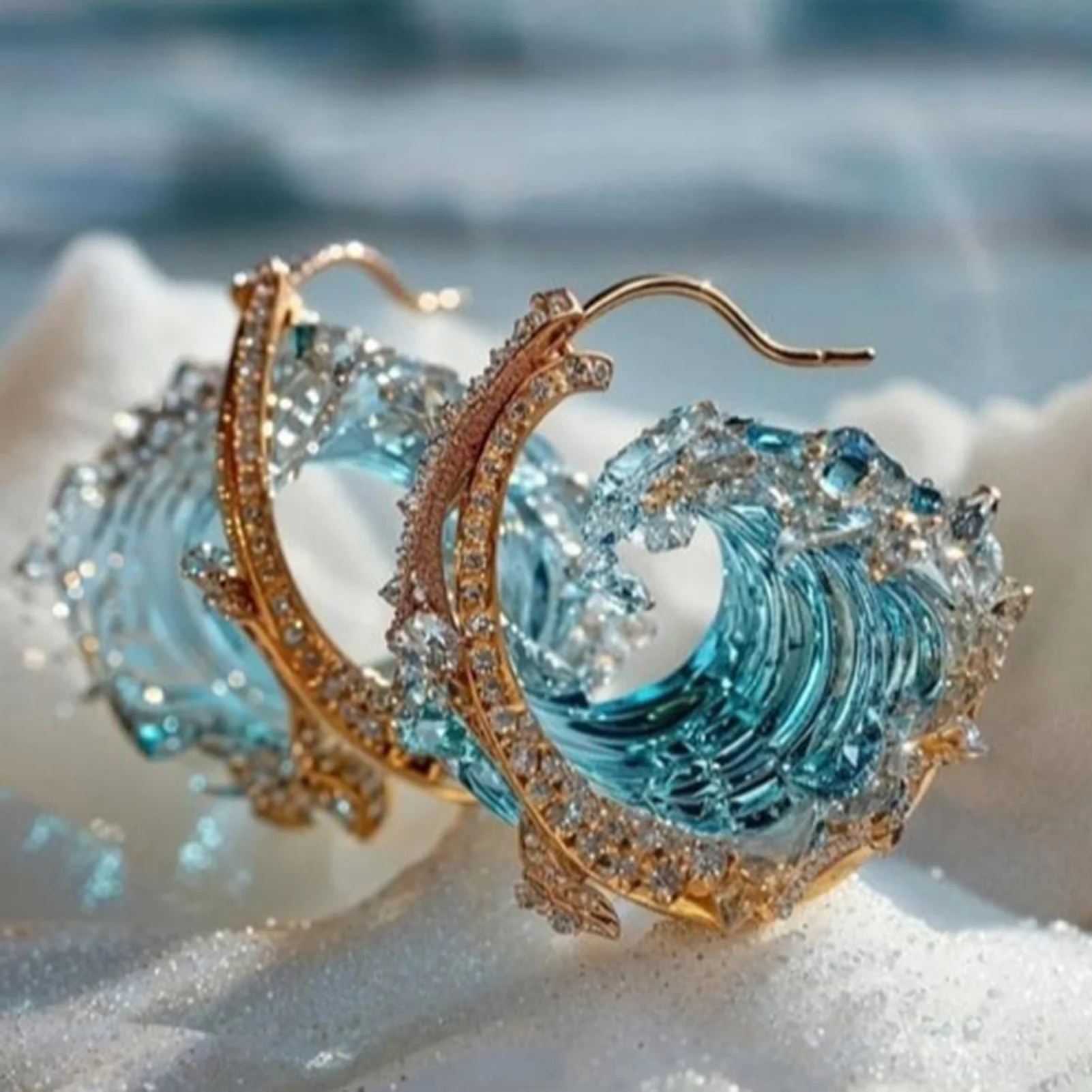 Ocean  Necklace  Ear Summer Marine Theme Jewelry for Daily Dating Shopping Jewelry