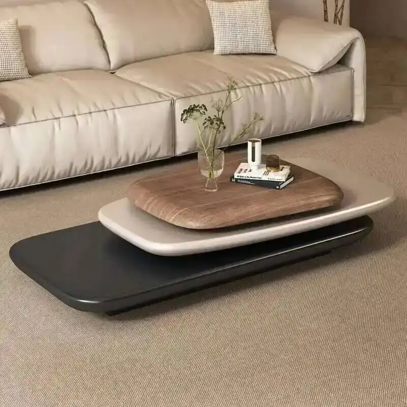 Luxury Living Minimalist Coffee Table Side Room Table Pliante Household Rotating Antique Style Muebles De Sala Furniture Home