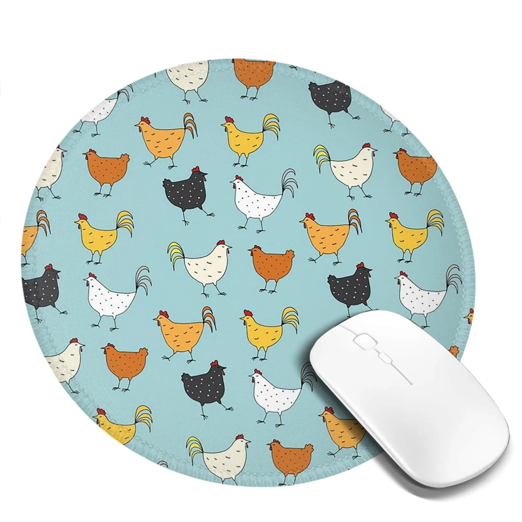 Chicken Pattern Mouse Pad Computer Keyboard Mouse Mat Gamer PC Laptop Desk Mat Office Accessories Table Mats