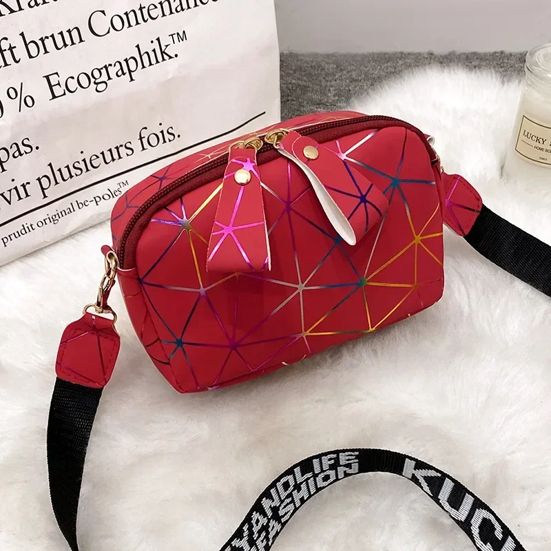 New Small Zipper Crossbody Bags for Women 2023 Summer PU Leather Shoulder Messenger Bag for Girl Handbag Fashion Phone Purse