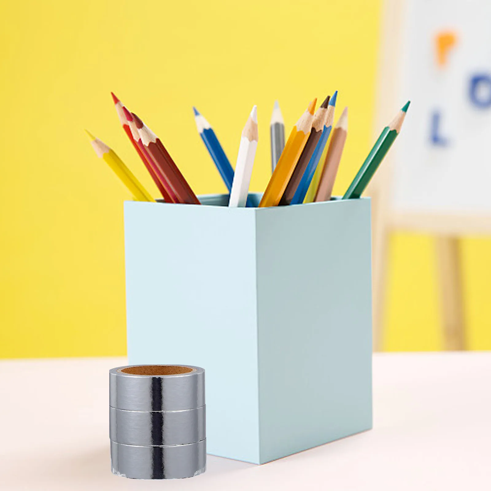 اشي الشريط Kawaii الجمالية الزخرفية أشرطة معدنية لمجلات سكرابوكينغ DIY بها بنفسك مشاريع ألوان واضحة التصاق جيد لا